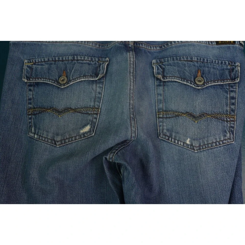 Vintage 90s Y2K Women's Lucky Brand Jeans Slim Bootcut Button Fly Size 38